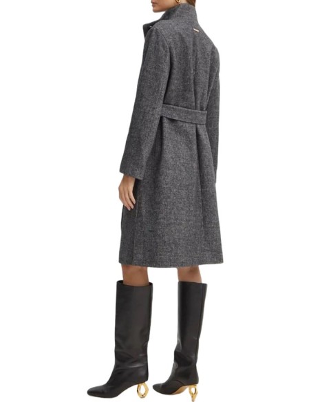 Cappotto Donna Armani Exchange in Lana con Cintura  | Mariadesole.it