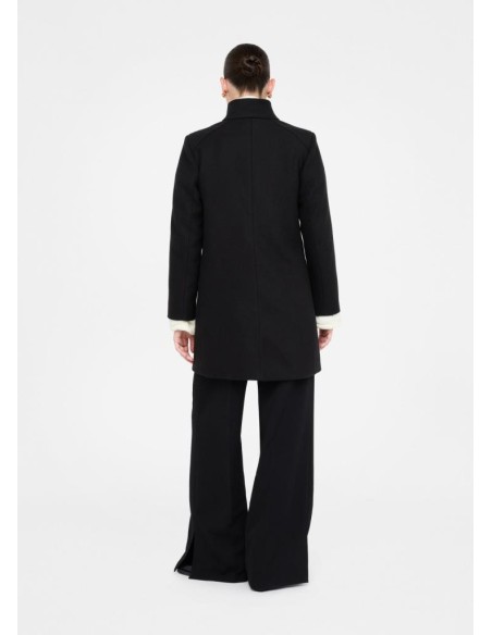 Cappotto Liu Jo donna in panno double beige con bottoni e tasche  | Ma