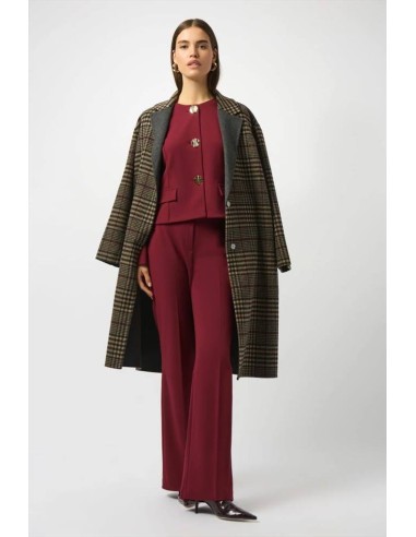 Cappotto in misto lana scozzese Joseph Ribkoff Donna  | Mariadesole.it