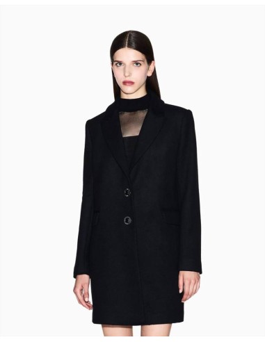 Armani Exchange Cappotto Donna in Lana Misto con Fodera  | Mariadesole