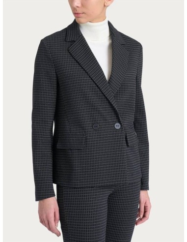 Ragno Blazer Donna Doppio Petto in Eco Jacquard Fantasia Check  | Mari