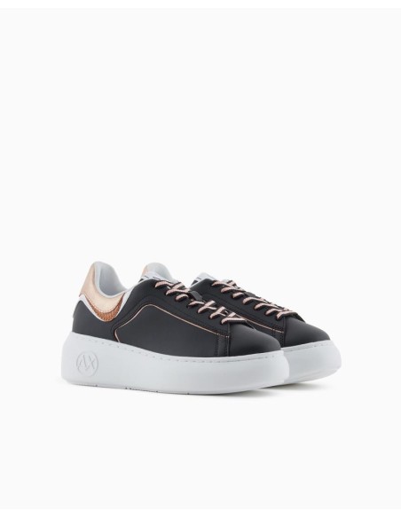 Scarpe Donna Armani Exchange Chunky Sneakers con Dettagli Iridescenti 