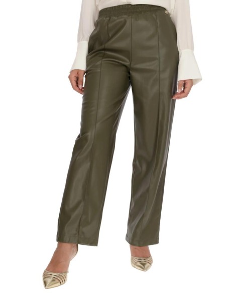 Liu Jo Pantalone Donna Jogging in Tessuto Spalmato  | Mariadesole.it