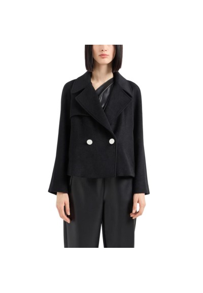 Caban Doppiopetto con Bottone a Contrasto Donna Armani Exchange – Eleg