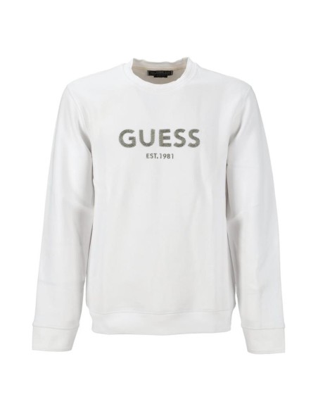 Felpa Guess Logo Frontale Uomo – Comfort e Stile Sostenibile  | Mariad