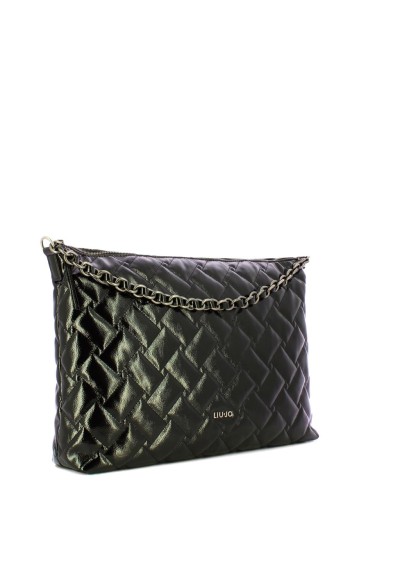 Liu Jo Borsa a Spalla Ecosostenibile Black  | Mariadesole.it