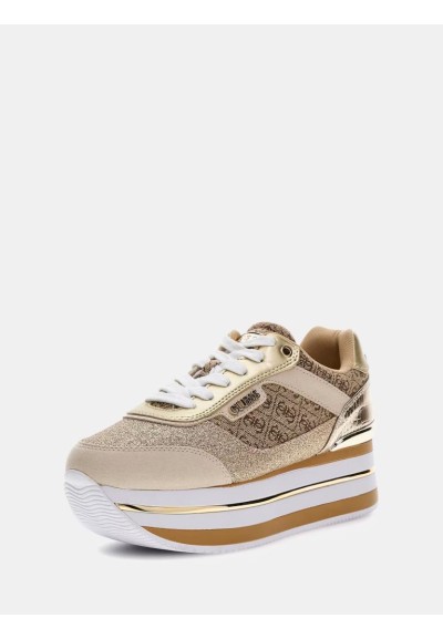 Guess Runner Hansini Donna con Stampa 4G e Inserti Laminati  | Mariade