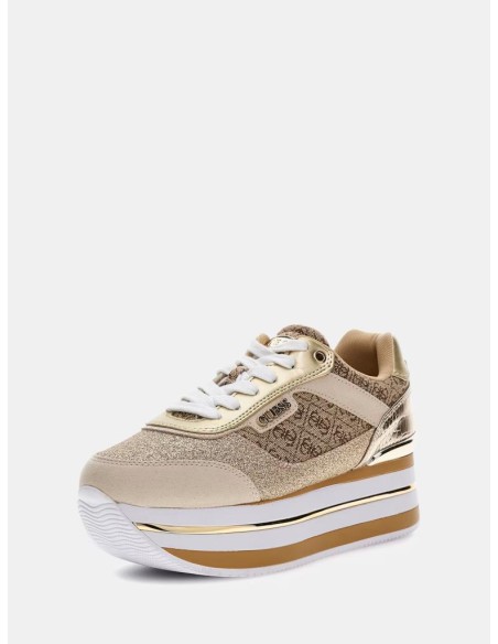 Guess Runner Hansini Donna con Stampa 4G e Inserti Laminati  | Mariade