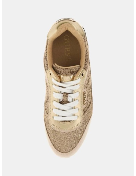 Guess Runner Hansini Donna con Stampa 4G e Inserti Laminati  | Mariade