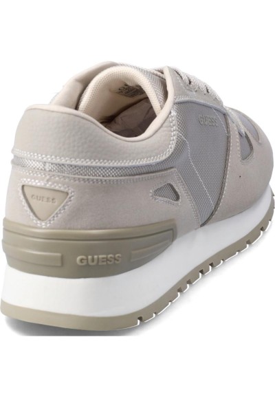 Guess Runner Uomo Tresa Beige con Inserti Scamosciati  | Mariadesole.i