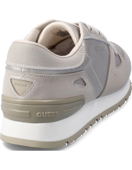 Guess Runner Uomo Tresa Beige con Inserti Scamosciati  | Mariadesole.i