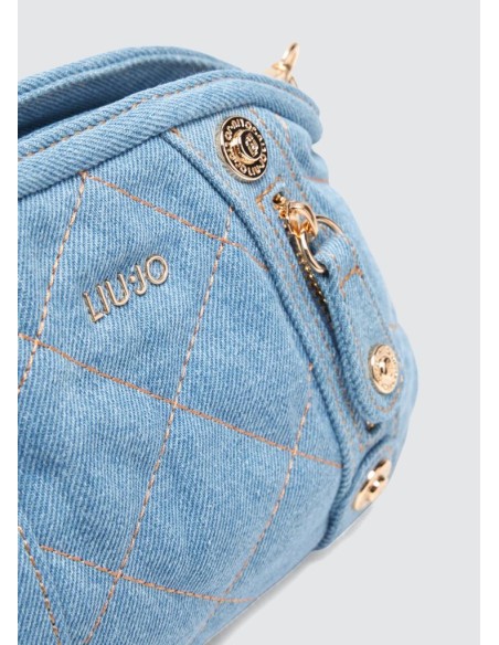 Liu Jo Donna Borsa a Tracolla in Denim Matelassé  | Mariadesole.it
