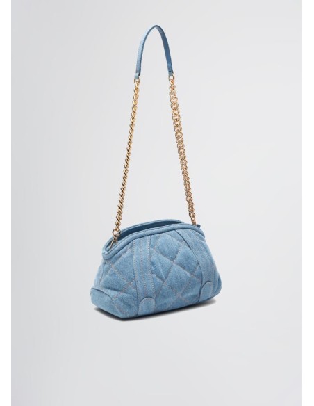 Liu Jo Donna Borsa a Tracolla in Denim Matelassé  | Mariadesole.it
