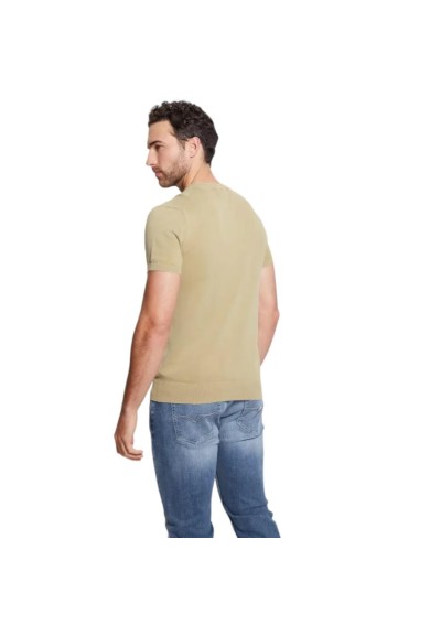 T-shirt Uomo Guess Slim Fit in Cotone e Seta  | Mariadesole.it