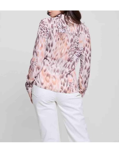 Camicia in fantasia Guess Donna Regular Fit – Eleganza e Tendenza  | M
