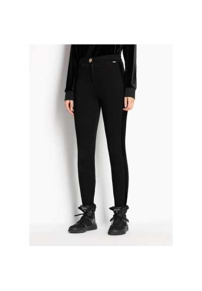 Pantalone Leggings Donna Armani Exchange con Bande Laterali e Velluto 