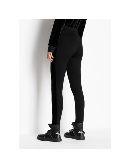 Pantalone Leggings Donna Armani Exchange con Bande Laterali e Velluto 