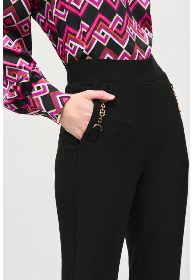 Pantaloni Dritti in Maglia di Seta Legata Donna  | Mariadesole.it