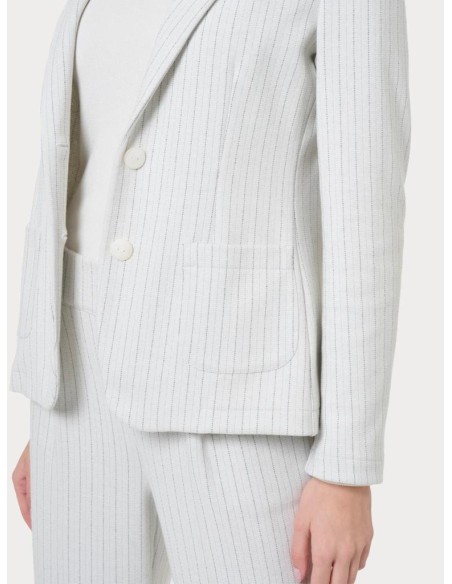 Giacca Ragno Donna Gessato in Tessuto Eco Jacquard  | Mariadesole.it