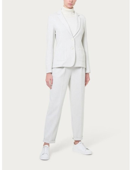 Giacca Ragno Donna Gessato in Tessuto Eco Jacquard  | Mariadesole.it