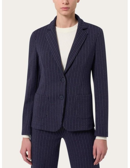 Giacca Ragno Donna Gessato in Tessuto Eco Jacquard  | Mariadesole.it