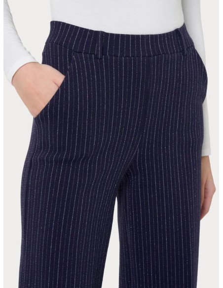 Pantalone Ragno Donna Gessato a Palazzo in Eco Jacquard  | Mariadesole