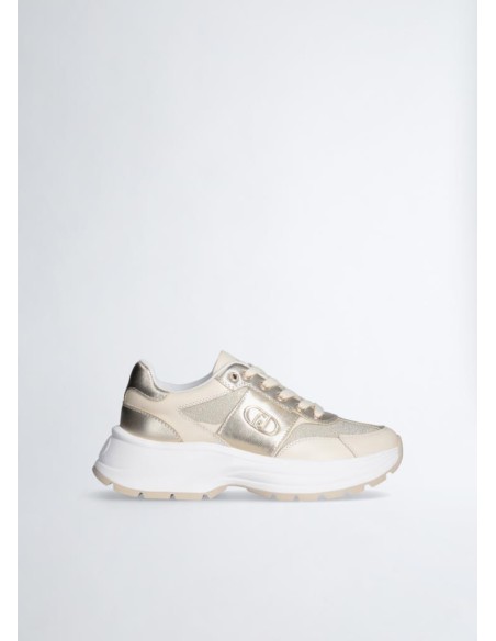 Liu Jo Donna - Sneakers in Pelle e Lurex  | Mariadesole.it