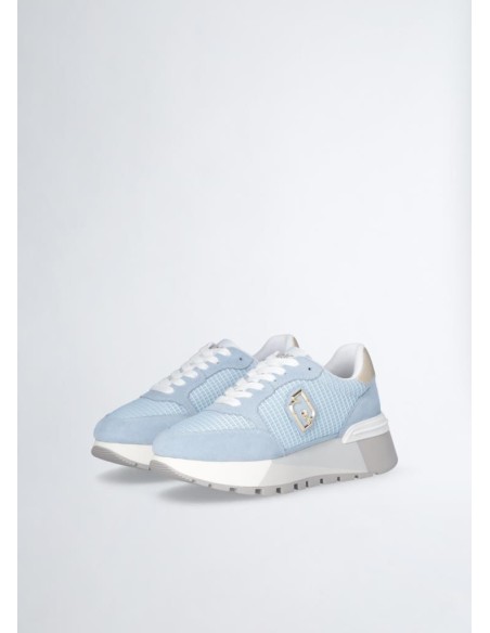 Liu Jo Donna - Sneakers Platform in Suede e Mesh  | Mariadesole.it
