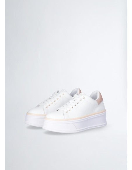 Liu Jo Donna - Sneakers in Pelle con Strass  | Mariadesole.it