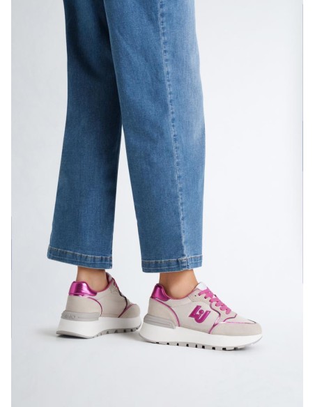 Liu Jo Donna - Sneakers Platform in Suede e Nylon  | Mariadesole.it
