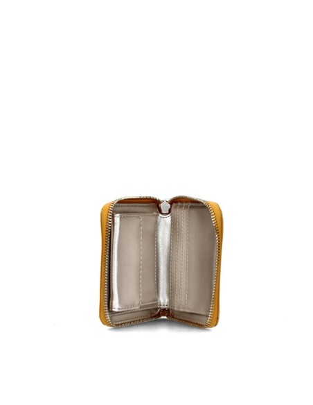 Portafoglio Piccolo con Trama Martellata Laurel Guess Donna Giallo  | 