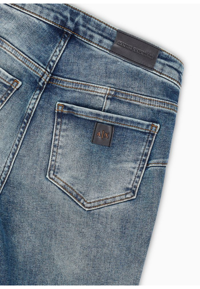 Jeans Armani Exchange Donna Stretch Lift-Up con Effetto Delavé  | Mari