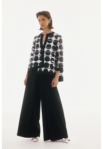 Giacca Donna Joseph Ribkoff Swing con Stampa a Pois e Strisce Shadow  