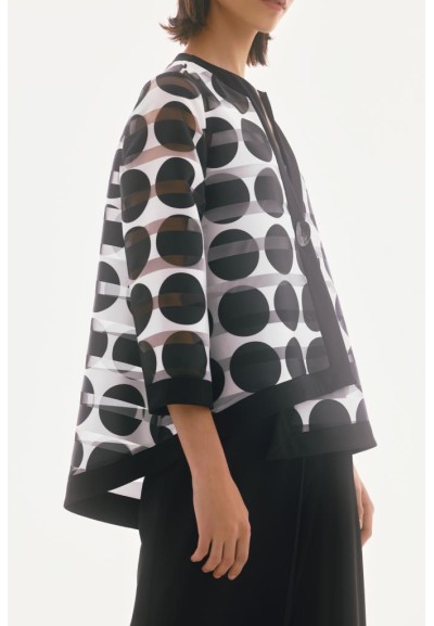 Giacca Donna Joseph Ribkoff Swing con Stampa a Pois e Strisce Shadow  