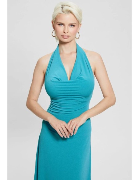 Vestito Lungo Donna Guess con Scollo a V Profondo  | Mariadesole.it
