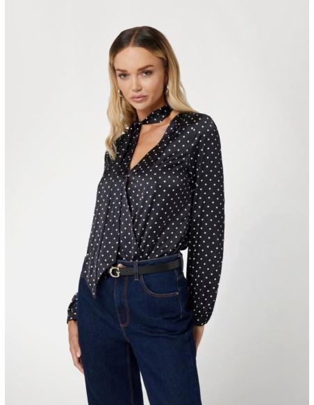 Body Guess Donna in Raso a Pois  | Mariadesole.it