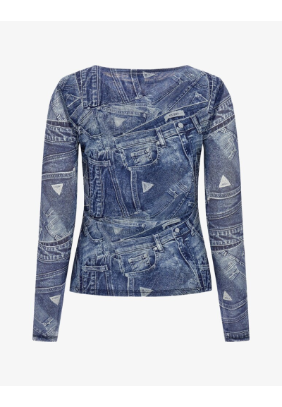 Guess Donna Maglia Brienna Maniche Lunghe con Cut-Out  | Mariadesole.i