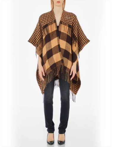 Poncho Liu Jo Donna in Tinta Cammello  | Mariadesole.it