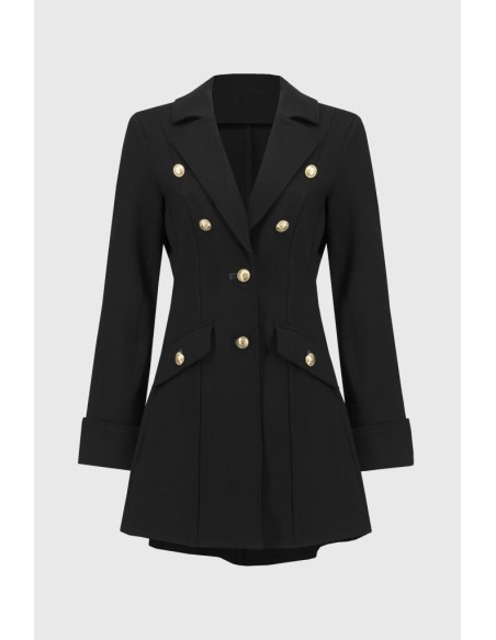 Cappotto Militare in Maglia Pesante a Trapezio per Donna  | Mariadesol