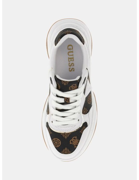 Guess Donna Sneaker Runner Happy 4G Logo Peony  | Mariadesole.it