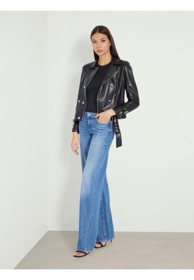 Giacca Biker Donna Guess in Similpelle  | Mariadesole.it