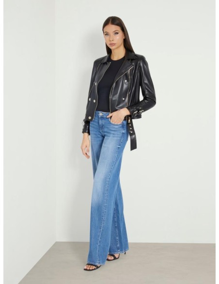 Giacca Biker Donna Guess in Similpelle  | Mariadesole.it