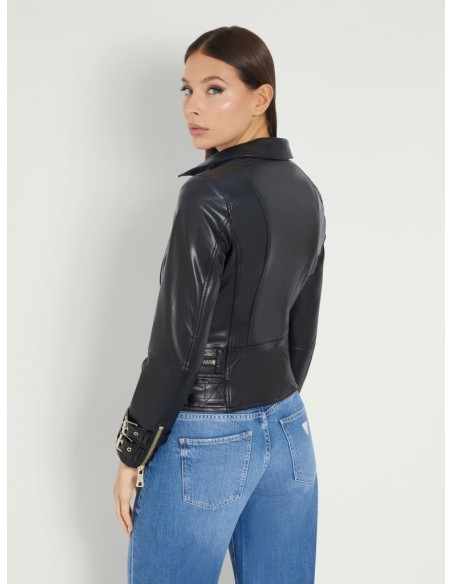 Giacca Biker Donna Guess in Similpelle  | Mariadesole.it
