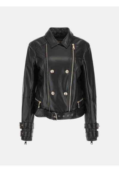 Giacca Biker Donna Guess in Similpelle  | Mariadesole.it