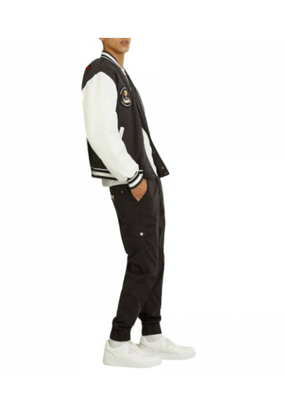 Pantaloni Cargo Uomo Guess Slim Fit in Cotone Nero  | Mariadesole.it