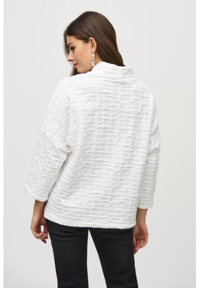 Maglione Jacquard Lavorato a Maglia Squadrato  | Mariadesole.it