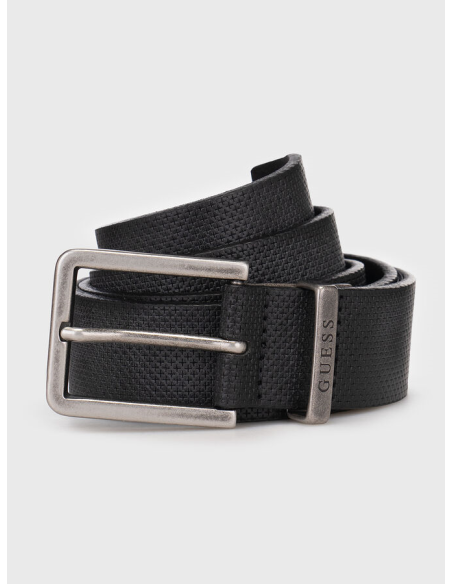 Cintura Uomo Guess in Pelle Testurizzata con Logo  | Mariadesole.it