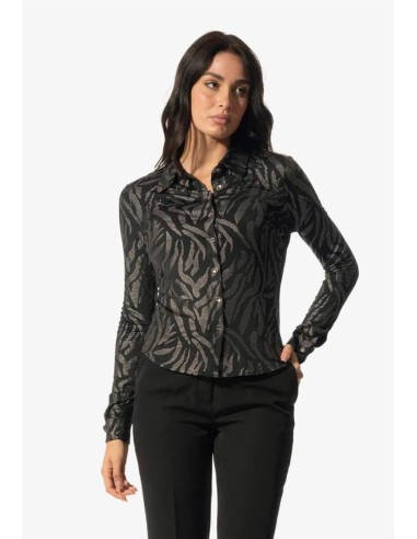 Camicia a Maniche Lunghe con Stampa Astratta Guess Donna  | Mariadesol