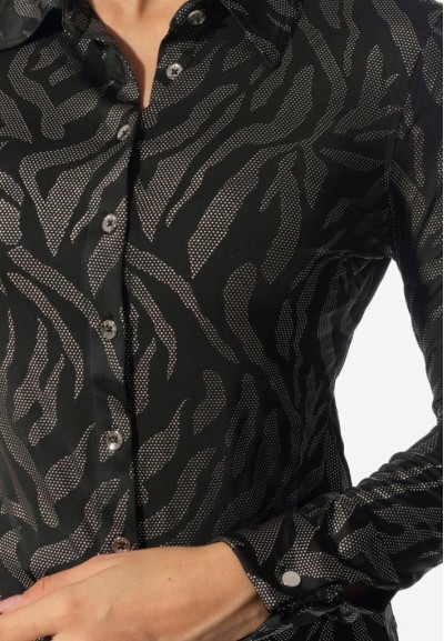 Camicia a Maniche Lunghe con Stampa Astratta Guess Donna  | Mariadesol