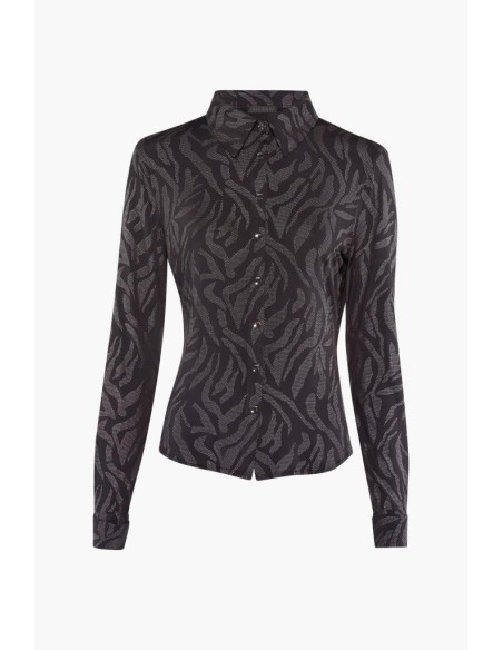 Camicia a Maniche Lunghe con Stampa Astratta Guess Donna  | Mariadesol